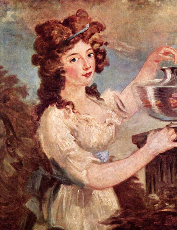 Girl with Goldfish 